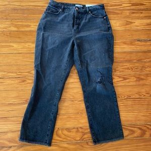 Curvy Loft Straight Crop High Rise Jean